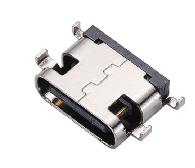 usb3.1连接器type-c快充16Pin母座沉板1.6四脚插16P贴片大电流